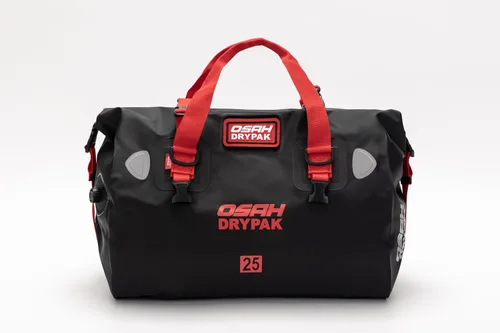 Miniatura 20 de Bolsa de lona impermeable y maleta - Bolsa seca para motocicleta, bolsas de sillín con cierre enrollable, gran espacio de almacenamiento, para Negro
