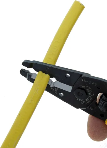 Miniatura 10 de IDEAL Electrical 45-249 12/2 NM T-Stripper - 2/12 AWG, pelacables con agujeros de bucle, nariz de alicate, apertura automática con resorte