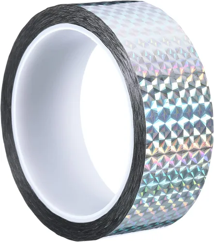 Miniatura 16 de PATIKIL Cinta prisma de 0.2 pulgadas x 55 yardas, adhesivo reflectante holográfico metalizado para detallar decoración de pared, arte de decoración