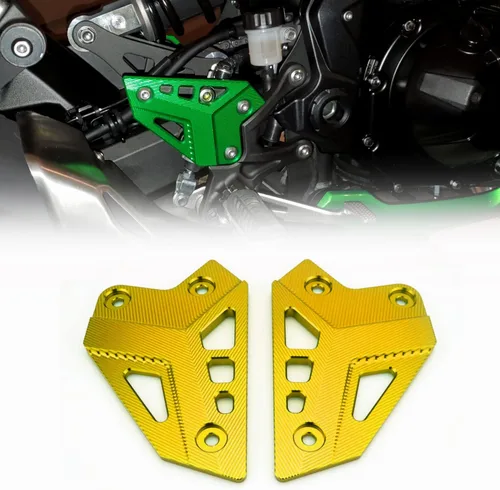 Miniatura 9 de Accesorios de aluminio CNC para motocicleta, reposapiés, juego trasero, estribera, placas de talón, protector para Kawa' Z900 2017-2022 2023