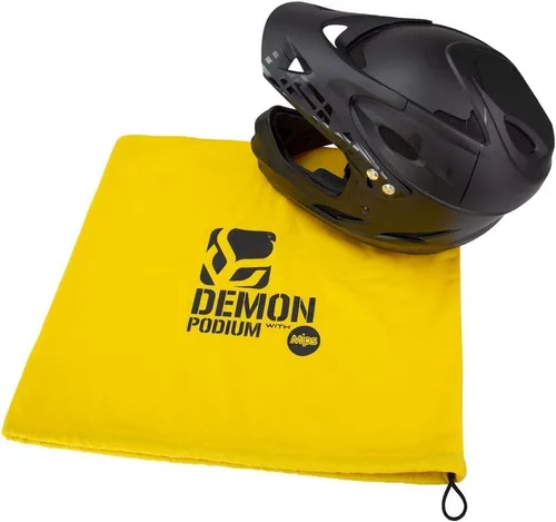 Miniatura 4 de DEMON UNITED Podium - Casco integral para bicicleta de montaña, color negro, incluye tecnología MIPS