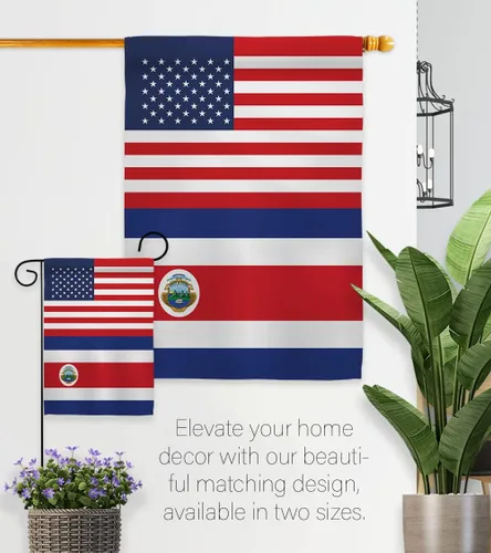 Miniatura 8 de Bandera de la Amistad de la Copa Mundial de Costa Rica, Estados Unidos, para sala, arte de pared, mástiles para exteriores, patio, porche, césped