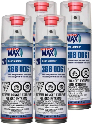 Miniatura 2 de Aerosol transparente de alto brillo USC Spray Max 2 K., Paquete de 2, Transparente