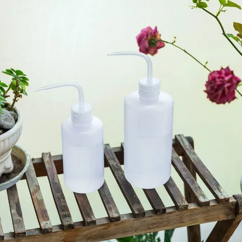 Miniatura 7 de Oubest Botella de lavado exprimible para suculentas, 8.5 fl oz + 16.9 fl oz de agua para riego por chorro de agua, lata de aspersión de plástico, 2