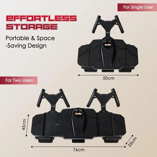 Miniatura 6 de Partner Ab Roller Wheel- Entrenador de núcleo para dos personas, equipo estable de gimnasio en casa para parejas para fortalecer los músculos