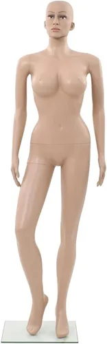 Miniatura 3 de Maniquí de forma de cuerpo de torso ajustable, soporte de trípode para vestido, exhibición de joyas, maniquí femenino sexy con base de vidrio