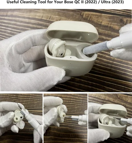 Miniatura 7 de Olytop para Nuevos Auriculares Bose QuietComfort II (2022) / Ultra (2023) Funda con Clip de Cierre y Kit Limpiador con Lápiz, Protección Resistente