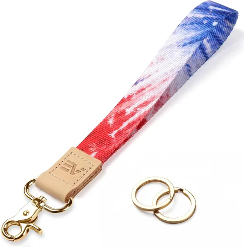 Miniatura 13 de EcoVision - Llaveros lindos con correa para llaves, llavero de muñeca para mujer, correa de insignia con 2 argollas para llaves