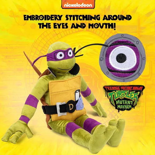 Miniatura 4 de Jay Franco Nickelodeon Teenage Mutant Ninja Turtles Donatello - Almohada de peluche súper suave - Microfibra de poliéster, 26 pulgadas Púrpura