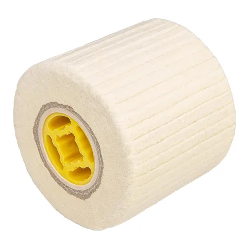 Miniatura 10 de Tambor de cerdas de nylon, #60, para remoción de escala y óxido, 4.33" x 4", 110x100mm, para máquina pulidora bruñidora