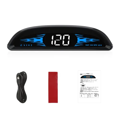 Miniatura 3 de Pantalla de visualización frontal de coche Digital GPS Navegación Velocímetro GPS Sistema Dual Pantalla de visualización