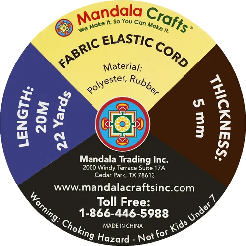Miniatura 4 de Mandala Crafts Cuerdas elásticas negras de 1/5 de pulgada y 0.197 in – 22 yardas de cuerda elástica resistente para cuerda de kayak, reemplazo
