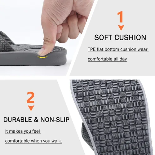 Miniatura 4 de KUAILU - Sandalias de yoga para hombre con espuma y pata de gallo