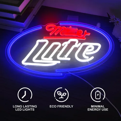 Miniatura 2 de Letrero de neón de cerveza, luces de neón de cerveza, letreros LED para pared, para hombre, cueva, pub, hogar, fiesta, dormitorio, barra de neón
