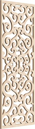 Miniatura 178 de Eveline - Paneles decorativos de pared de madera con calado, 13 3/8 pulgadas de ancho x 34 3/8 pulgadas de alto x 3/8 de alto, roble rojo rojo