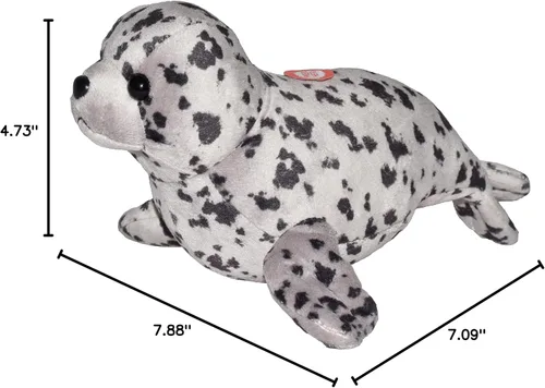 Miniatura 6 de Wild Republic Wild Calls Harbor Seal, sonido de animal auténtico, animal de peluche, 8 pulgadas, regalo para niños, juguete de peluche, botellas