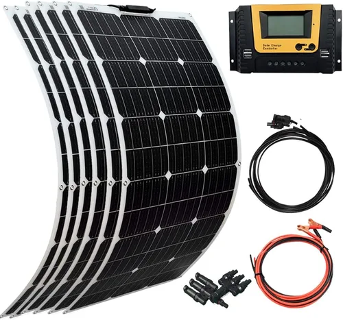 Miniatura 9 de XINPUGUANG Kit de sistema de panel solar de 12 V 200 W, panel solar flexible de 100 W, cargador de batería monocristalino con cable de extensión