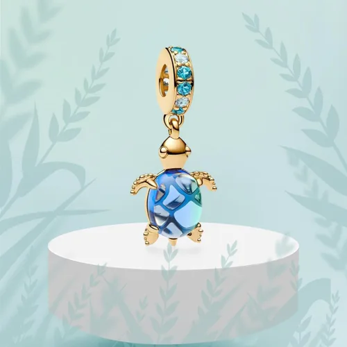 Miniatura 106 de Dijes de plata de ley 925 con diseño de oso dorado para mujer, pulseras y collares, regalos para familiares y amigos, 3 piezas/paquete