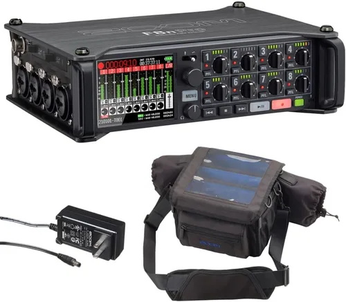 Miniatura 11 de Zoom F8n Pro Field Recorder/Mixer para cineastas y músicos con 8 entradas XLR/TRS, preamplificadores de calidad profesional, 10 canales de grabación