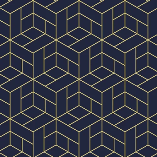 Miniatura 9 de VaryPaper Papel tapiz geométrico hexagonal azul marino de 17.7 x 78.7 pulgadas, para pegar y despegar, papel de contacto geométrico decorativo