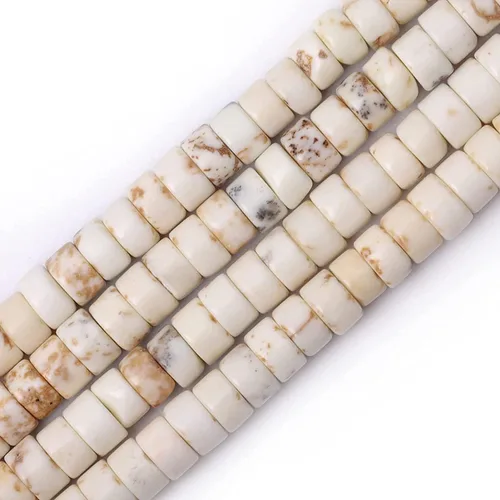 Miniatura 14 de Cuentas Heishi de piedra natural para hacer collares, cuentas pequeñas de piedra redonda plana de 0.116 pulgadas x 0.039 pulgadas para hacer joyas