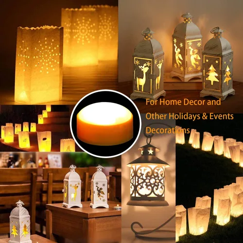 Miniatura 3 de iZAN Luces LED de calabaza a pilas con control remoto y temporizador, velas parpadeantes brillantes sin llama para decoración del hogar, fiesta