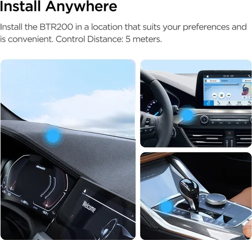 Miniatura 5 de VIOFO BTR200 Control remoto inalámbrico Bluetooth con bloqueo de eventos, función de encendido/apagado MIC&Wi-Fi y HDR para VIOFO A329S/A229 Pro