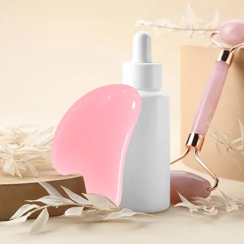 Miniatura 8 de yueton 3 piezas de resina en forma de corazón, imitación jade gua sha, herramienta de masaje facial Gua Sha para tratamiento facial y corporal