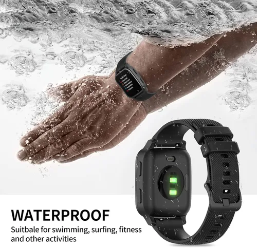 Miniatura 5 de Bandas compatibles con Garmin Venu/VenuSq Sq2/Venu2 Plus/Forerunner 55 165/Vivoactive 6 5, correas de silicona suave de liberación rápida de 0.787