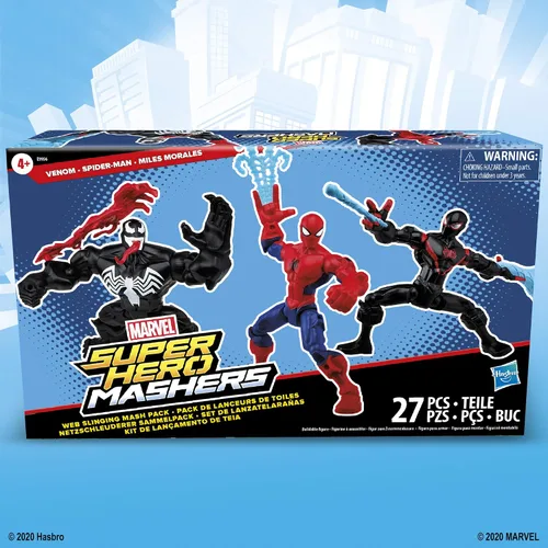 Miniatura 7 de Marvel Super Hero Mashers - Paquete de colección de telarañas con Spiderman, Venom y Miles Morales (exclusivo de Amazon)