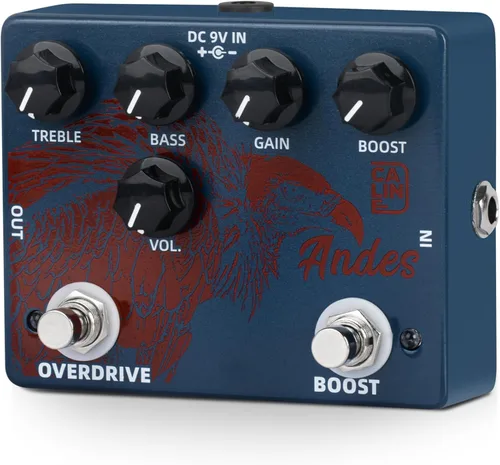 Miniatura 2 de Caline DCP-11 Andes Boost Overdrive Pedal de efecto dual para guitarra