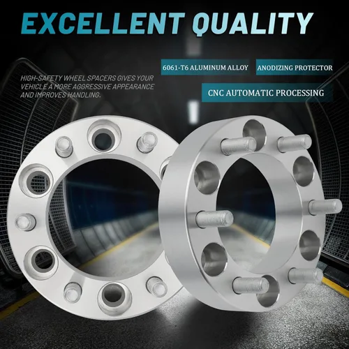 Miniatura 111 de IRONTEK Espaciadores de rueda de 2 pulgadas de 0.236 x 5.315 in para F150 (orificio de cubo de 3.429 in, pernos M14x2) 0.236x5.315 in a 0.236x5.315