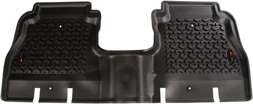 Rugged Ridge Revestimientos de piso trasero para Jeep Wrangler JLU | Negro | 12950.48 | Compatible con Jeep Wrangler JLU 2018-2025 de 4 puertas,