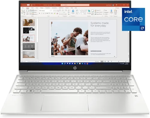 HP Pavilion 15-eg2025nr 15.6" FHD Laptop Intel Core i7-1255U 1.7GHz 16GB RAM 512GB SSD Wi-Fi Bluetooth Webcam Windows 11 Professional (renovado)