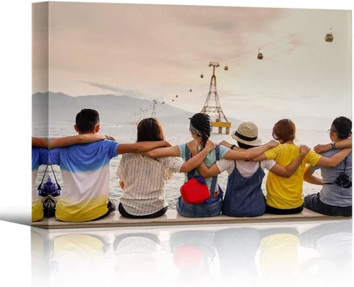 Miniatura 12 de Lienzo decorativo para pared personalizado con tus fotos, imágenes personalizadas a lienzo para sala de estar, dormitorio (8 x 10 pulgadas)