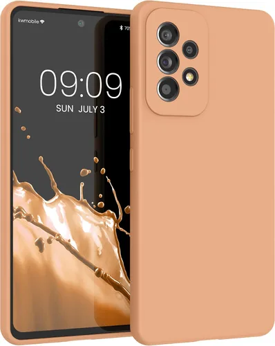 Miniatura 29 de kwmobile Funda compatible con Samsung Galaxy A32 5G - Funda de silicona TPU con acabado suave - Rosa impresionante