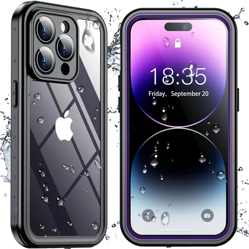 Miniatura 34 de SPIDERCASE Solo diseñada para el iPhone 13 Pro Max, funda impermeable, lente incorporada y protector de pantalla, protección completa de alta