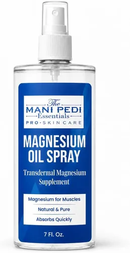 Spray de aceite de magnesio. Suplemento tópico de magnesio de absorción rápida. Ayuda a los músculos y las articulaciones, puede promover un mejor