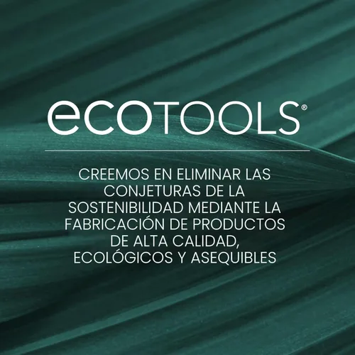 Miniatura 10 de EcoTools Juego de brochas para mejorar los ojos, pinceles de maquillaje para sombra de ojos líquida, cremosa y en polvo y aplicación de delineador