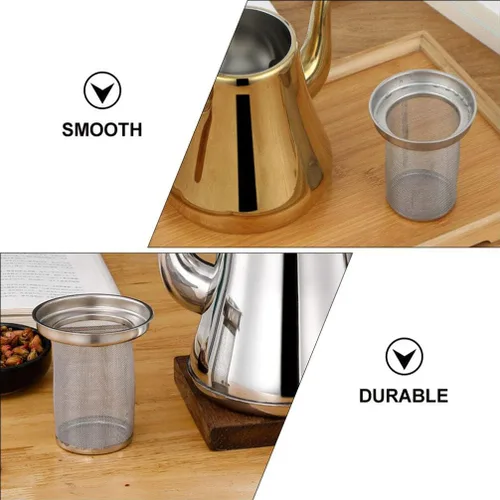 Miniatura 6 de Kichvoe Malla de filtro de tetera de acero inoxidable para té suelto