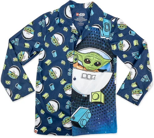 Miniatura 2 de LEGO Star Wars - Conjunto de pijama para niños, talla 4-5 a 10-12, rojo y negro