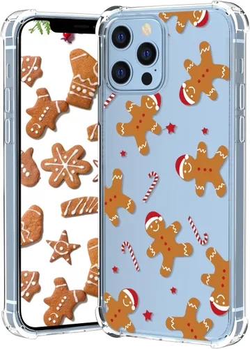 Miniatura 23 de Funda de Navidad para iPhone XR, diseño impreso de hombre de jengibre, transparente, suave, a prueba de golpes, funda protectora de TPU a prueba