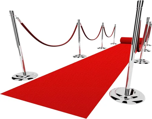 Miniatura 9 de EZLucky Corredor de Alfombra Roja para Fiestas, 2.6 x 15 pies, Tela No Tejida de Fieltro de 130 GSM, Alfombra Roja de Hollywood para Eventos