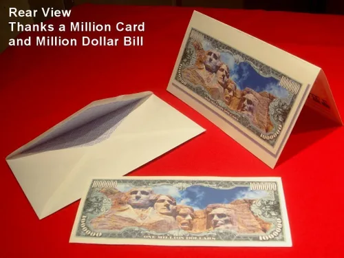 Miniatura 3 de 10 facturas de bebé de It's A Boy Million Dollar con tarjeta de regalo "Thank a Million