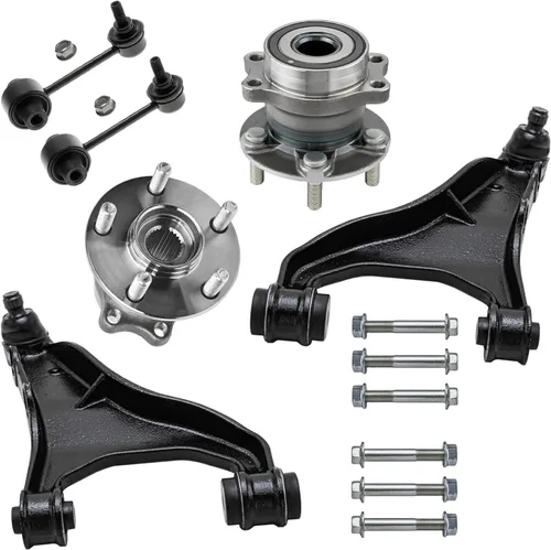 Miniatura 99 de Detroit Axle - Kit de extremo delantero RWD para Chrysler 300 Dodge Challenger Charger Upper Lower Control Arms rótulas de rodamiento de rueda Bujes