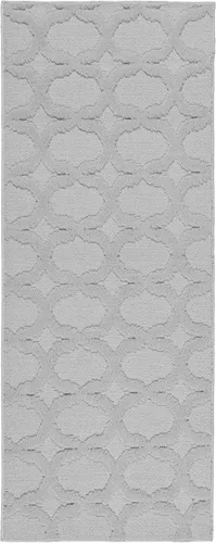 Miniatura 274 de Garland Rug Sparta - Alfombra antideslizante de polipropileno de 2 pies x 12 pies, color negro, ideal para salas de estar y pasillos, elegante