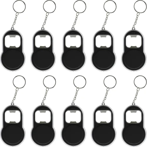 Miniatura 9 de DISCOUNT PROMOS Abrebotellas personalizado y llaveros LED, juego de 10/50/100, paquete personalizado a granel, perfecto para ferias, recuerdos
