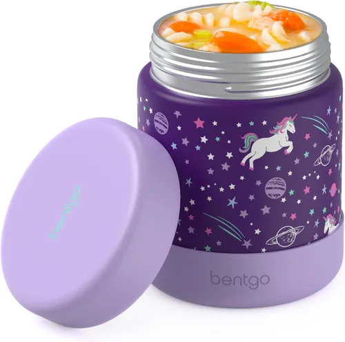 Miniatura 12 de Bentgo Kids Tarro de Comida de Acero Inoxidable - Contenedor de Alimentos Calientes o Fríos de 11oz a Prueba de Fugas con Doble Aislamiento