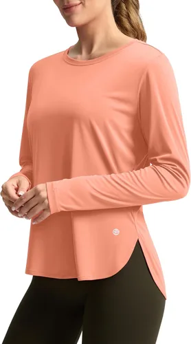 Miniatura 10 de Camisetas de sol para mujer, con protección ultravioleta FPU 50+, manga larga, ligera, de secado rápido, para entrenamiento, senderismo, para mujer