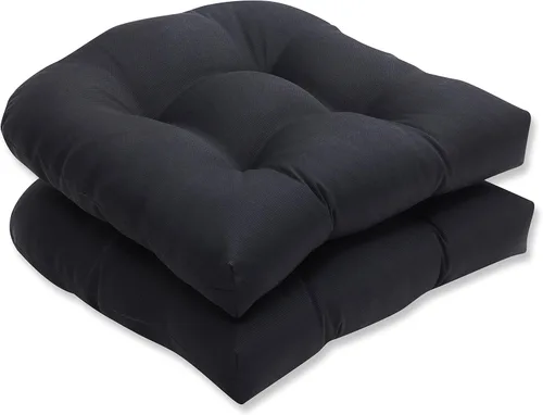 Miniatura 16 de Pillow Perfect 550435 - Cojines de asiento acolchados para exteriores/interiores Fresco (respaldo redondo), 19 x 19 pulgadas, amarillo, 2